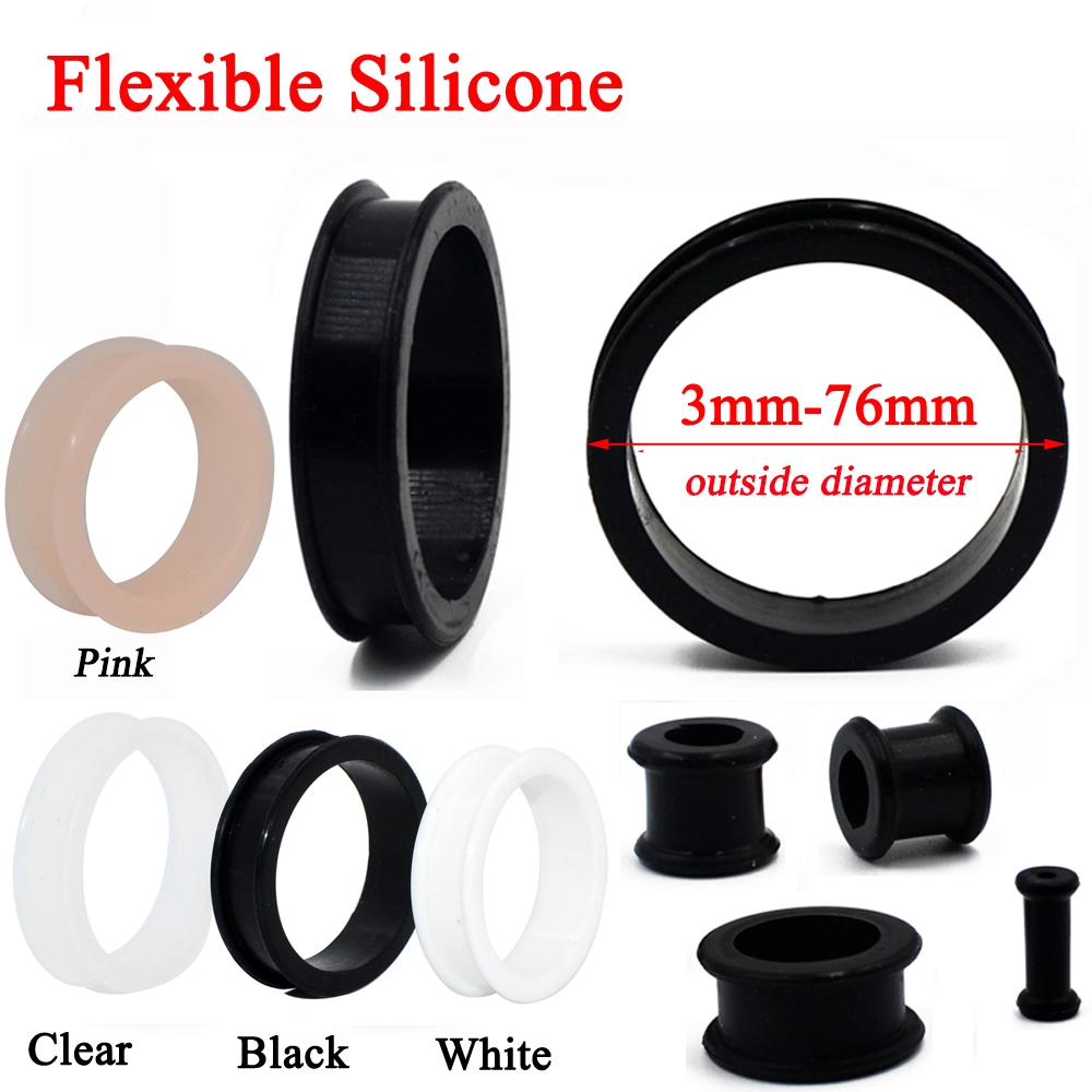 Body Jewelry Gauge Sizes - 1 คู่ 3 มม.-76 มม.ขนาด Hollow