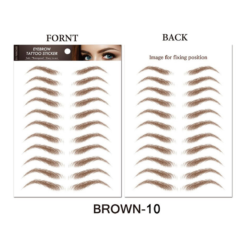 กันน้ํา 6D Eyebrow Tattoo สติก - Body Jewelry Eyebrow บทวิจารณ์และราคา