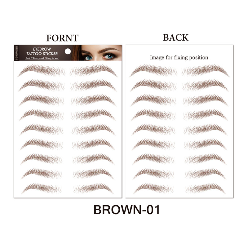 กันน้ํา 6D Eyebrow Tattoo สติก - Body Jewelry Eyebrow บทวิจารณ์และราคา