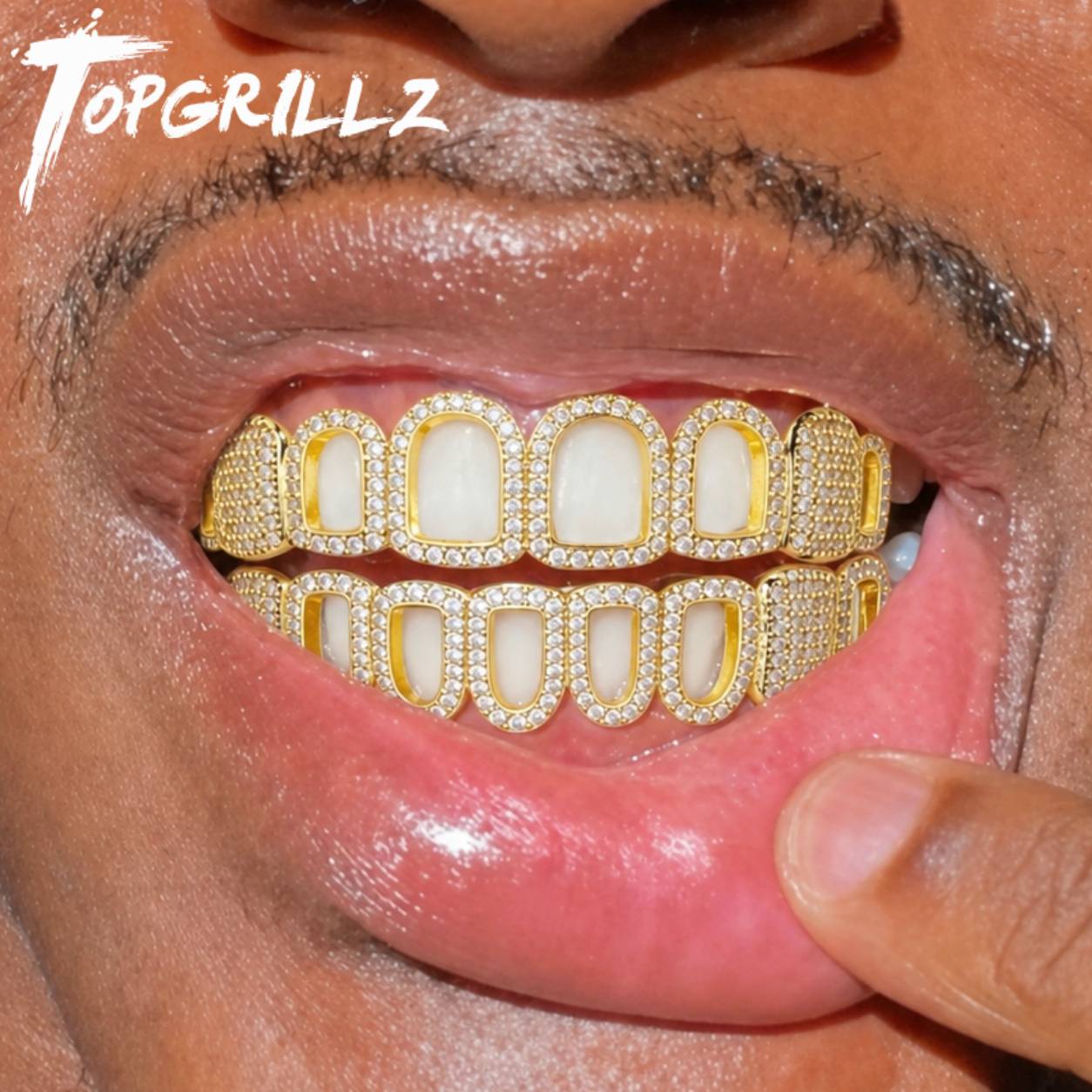TOPGRILLZ ชุดกริลล์ฟันแบบโปร่ง - Body Jewelry Gold Plated บทวิจารณ์และราคา