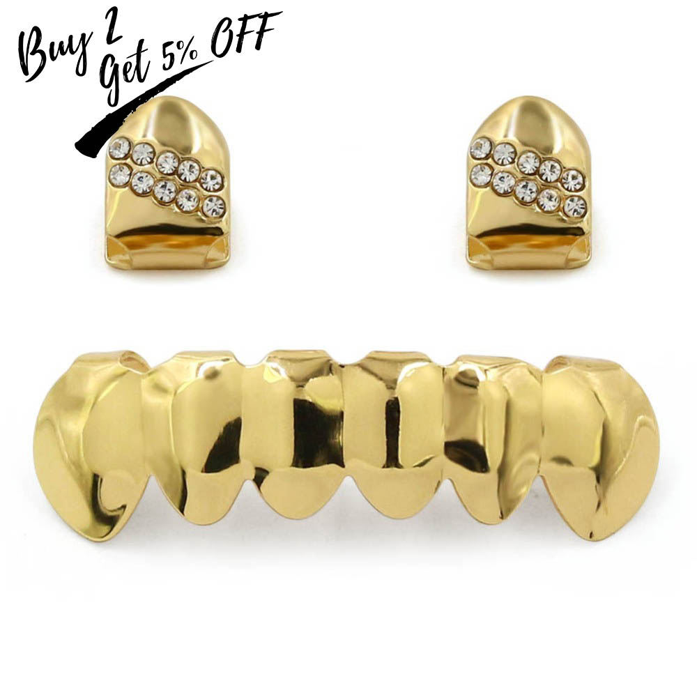 TOPGRILLZ Hip Hop Grillz สี Ye - Body Jewelry Gold Plated บทวิจารณ์และราคา