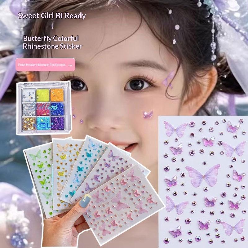 สติ๊กเกอร์เพ้นท์หน้าสำหรับเด็ก - Body Jewelry Eyebrow บทวิจารณ์และราคา