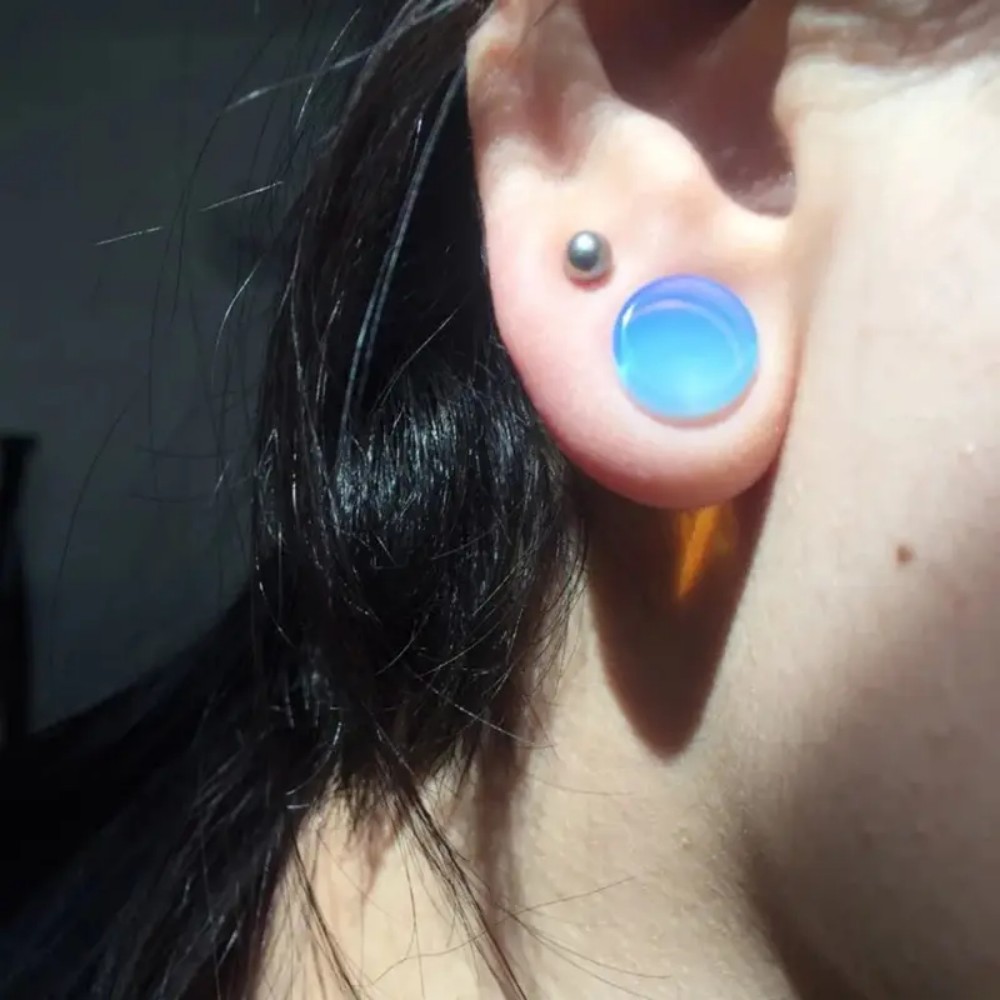 2pcs Double Flared หูปลั๊กอุโม - Body Jewelry Gauge Sizes บทวิจารณ์และราคา