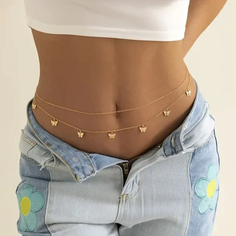 ใหม่ Charm เซ็กซี่ Double Laye - Body Jewelry Chain บทวิจารณ์และราคา