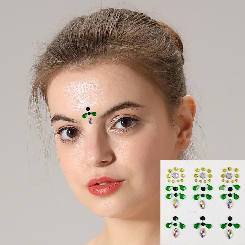 สติ๊กเกอร์ติดหน้าแบบ 3D ประดับ - Body Jewelry Eyebrow บทวิจารณ์และราคา
