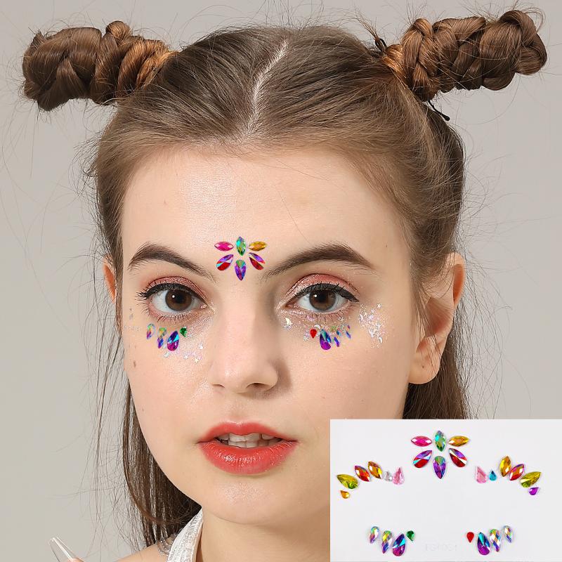 สติ๊กเกอร์ติดหน้าแบบ 3D ประดับ - Body Jewelry Eyebrow บทวิจารณ์และราคา