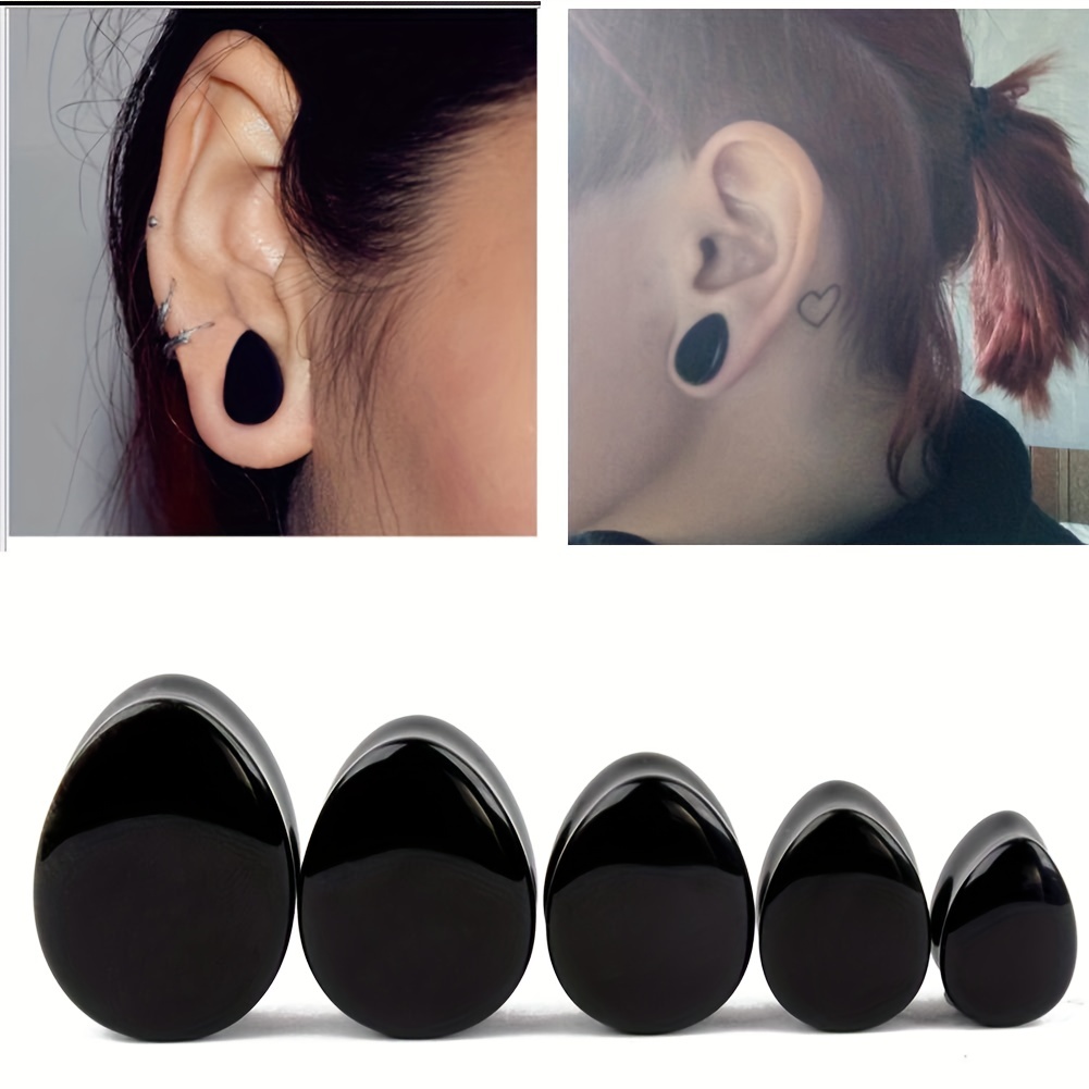 1 คู่ของผู้ชายลดน้ำรูปร่าง Obs - Body Jewelry Gauge Sizes บทวิจารณ์และราคา