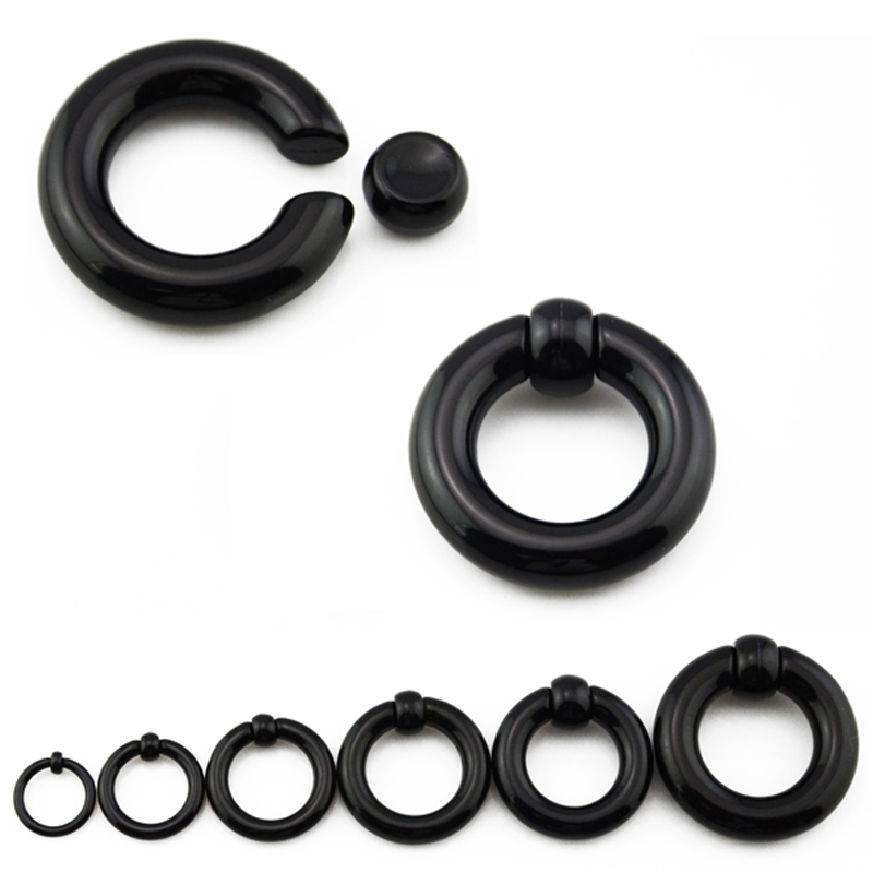 คู่อะคริลิค BCR แหวนลูกปัดเชลย - Body Jewelry Gauge Sizes บทวิจารณ์และราคา