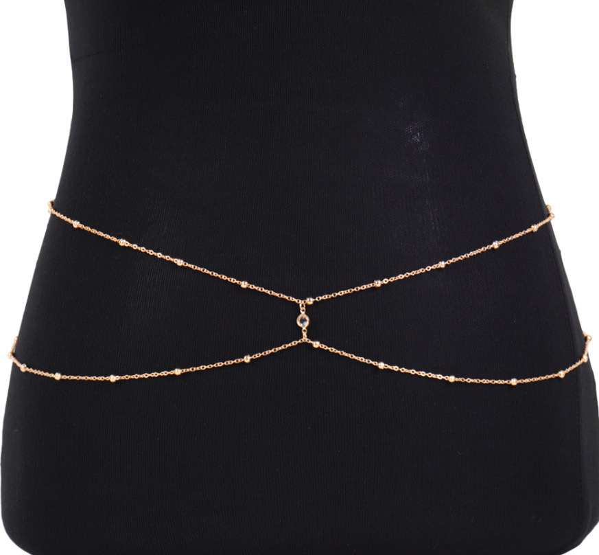 โซ่ประดับลูกปัดพลอยใสสำหรับผู้ - Body Jewelry Types บทวิจารณ์และราคา