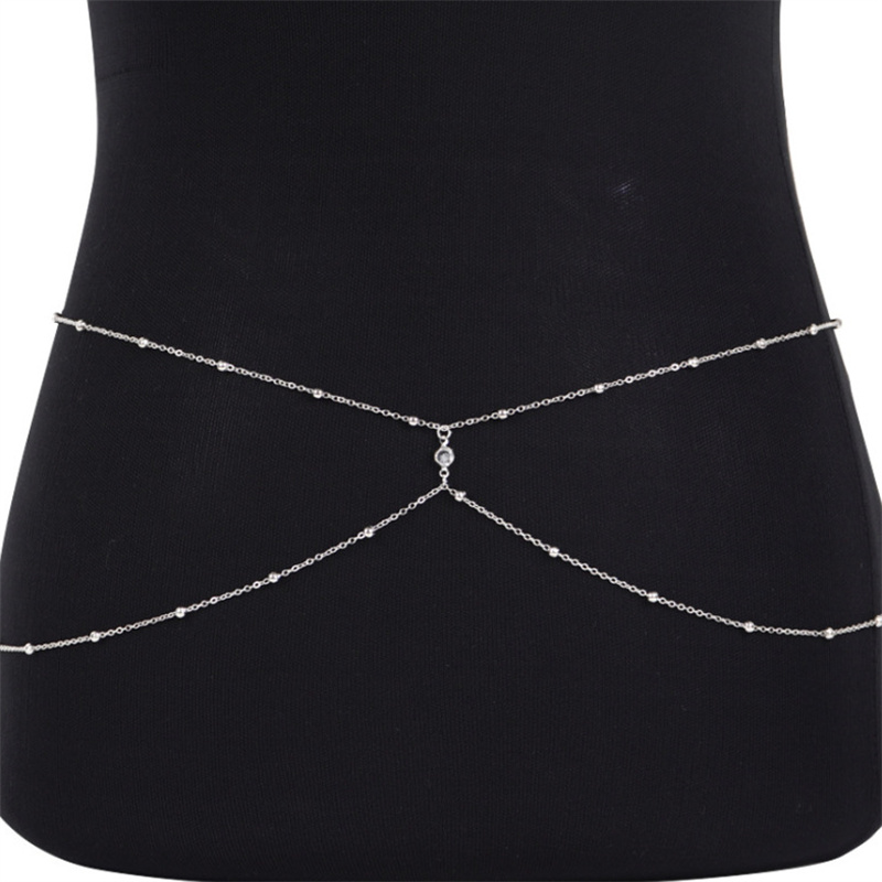 โซ่ประดับลูกปัดพลอยใสสำหรับผู้ - Body Jewelry Types บทวิจารณ์และราคา
