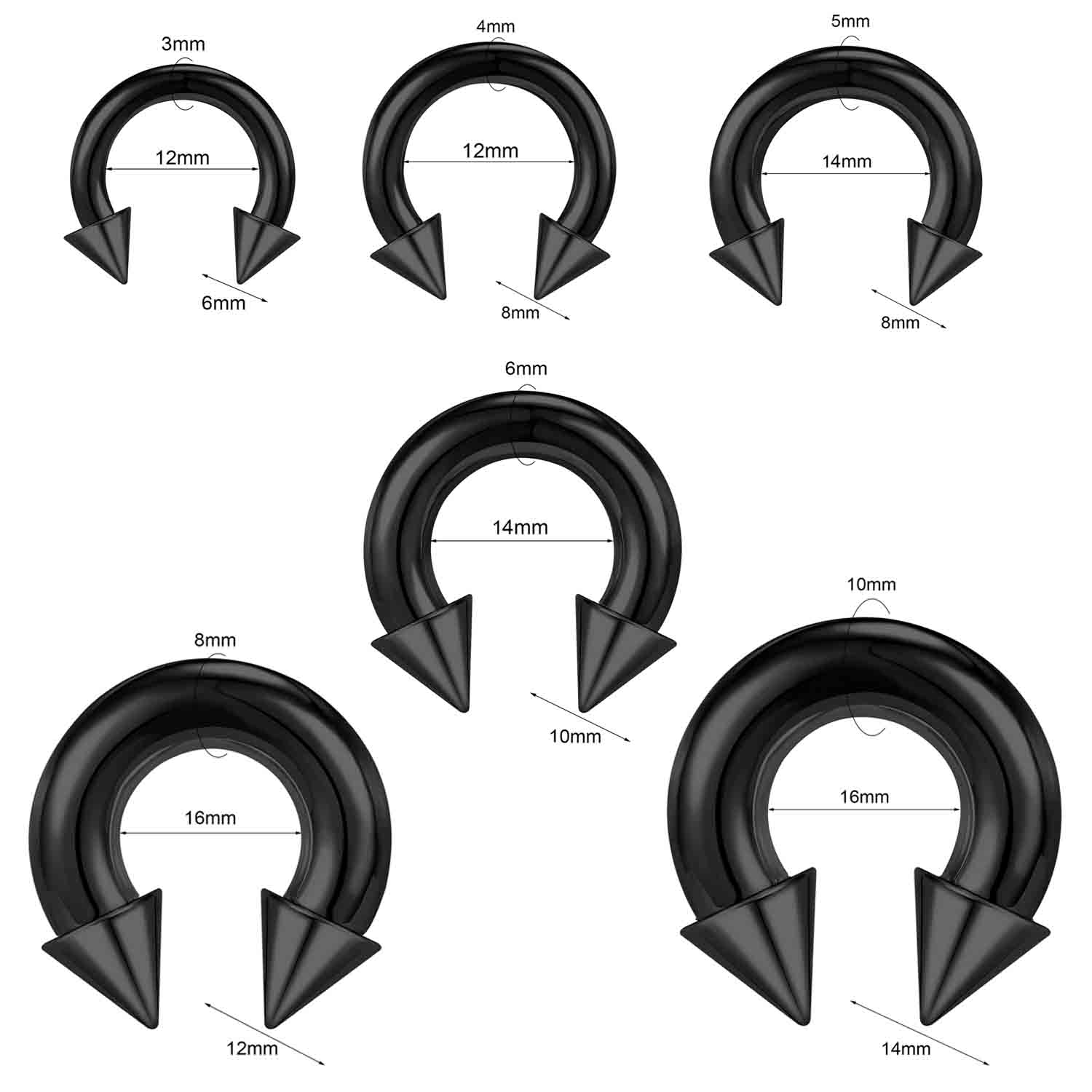 แหวนจมูกเหล็กกล้าผ่าตัดขนาดใหญ - Body Jewelry Gauge Sizes บทวิจารณ์และราคา