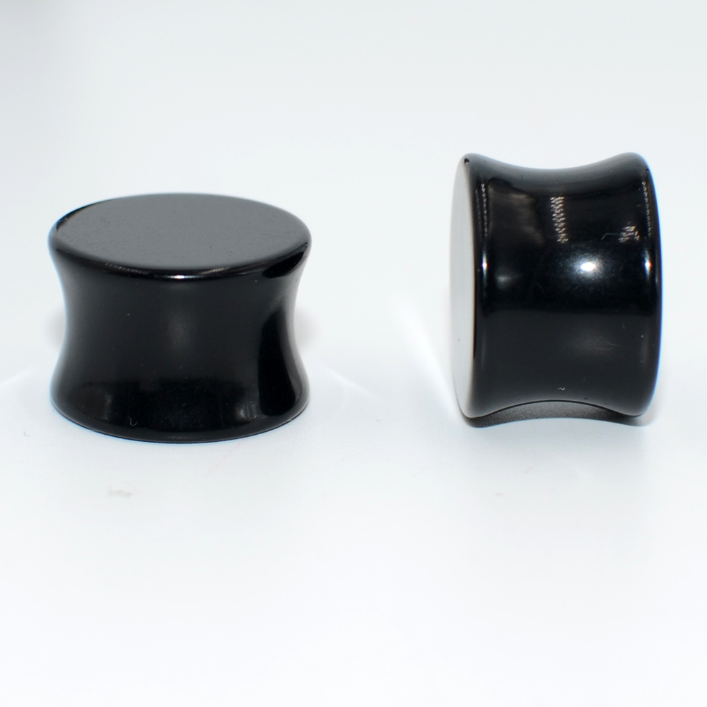 2คู่หูคริลิคปลั๊กสีขาวและสีดำข - Body Jewelry Gauge Sizes บทวิจารณ์และราคา