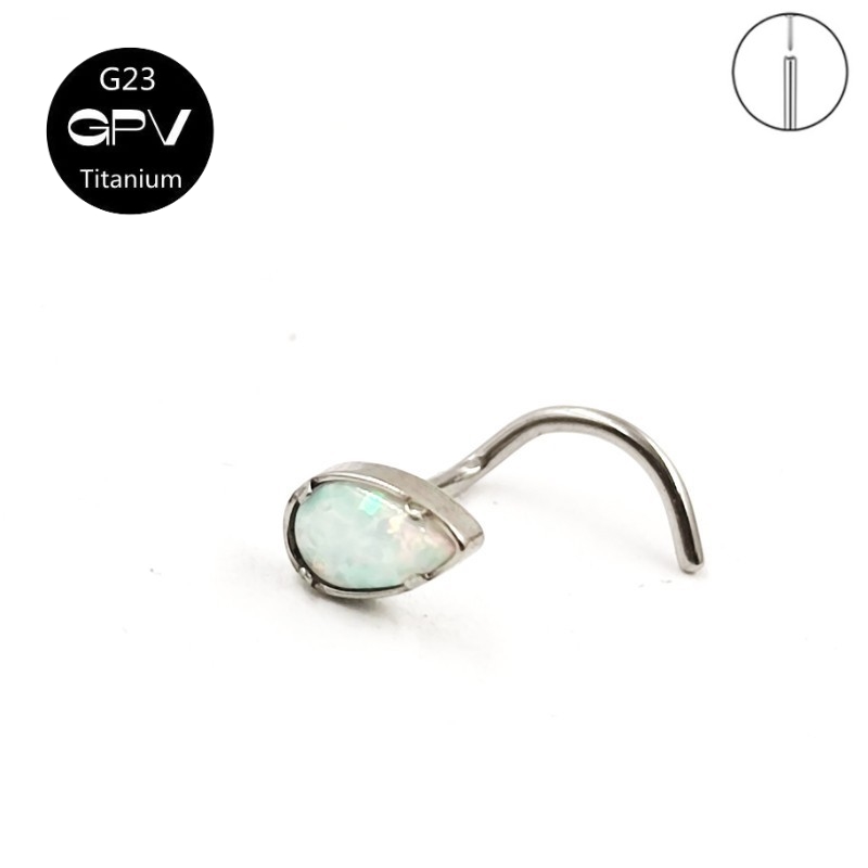 G23ไทเทเนียม5-Word จมูกเล็บผู้ - Body Jewelry Manufacturers บทวิจารณ์และราคา