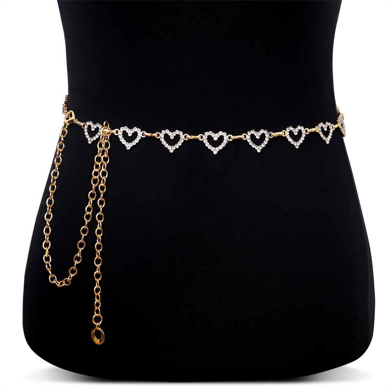 เข็มขัดคาดเอวรูปหัวใจประดับเพช - Body Jewelry Types บทวิจารณ์และราคา