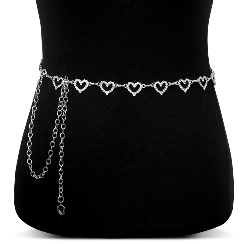 เข็มขัดคาดเอวรูปหัวใจประดับเพช - Body Jewelry Types บทวิจารณ์และราคา
