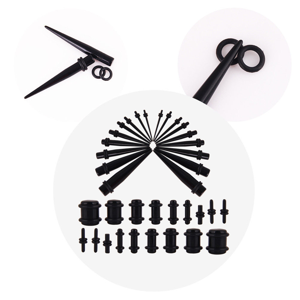 ชุดขยายรูหู 36 ชิ้น พร้อมจุกอะ - Body Jewelry Gauge Sizes บทวิจารณ์และราคา