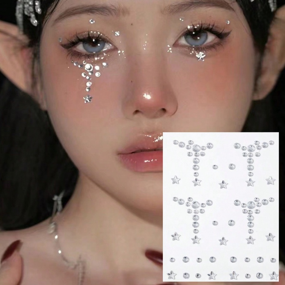 หน้าและร่างกายสติกเกอร์หินอัญม - Body Jewelry Eyebrow บทวิจารณ์และราคา