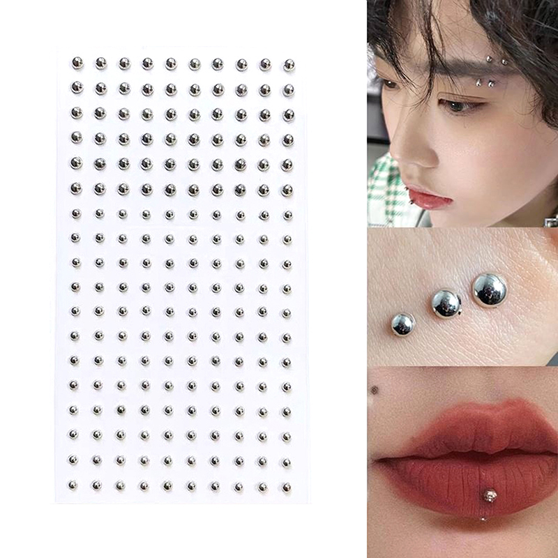 สติกเกอร์เพชรติดจมูกปลอม แบบติ - Body Jewelry Eyebrow บทวิจารณ์และราคา