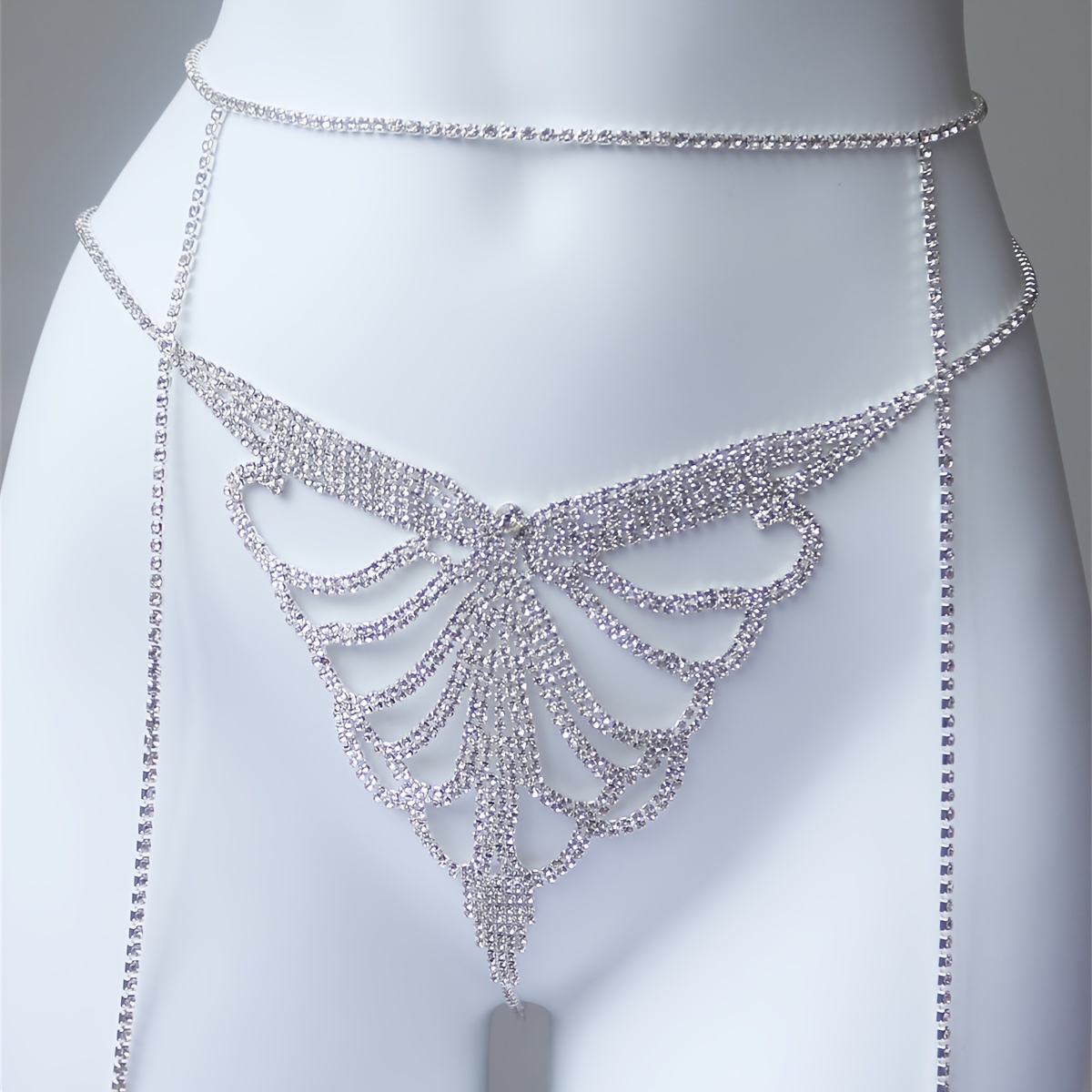 สร้อยคอประดับพลอยเทียมแบบหลายช - Body Jewelry Chain บทวิจารณ์และราคา