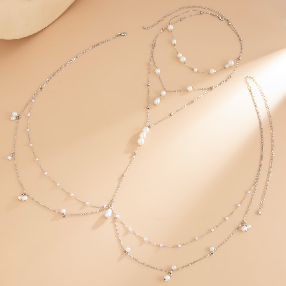 สร้อยคอไข่มุกเทียมหลายชั้น สร้ - Body Jewelry Types บทวิจารณ์และราคา