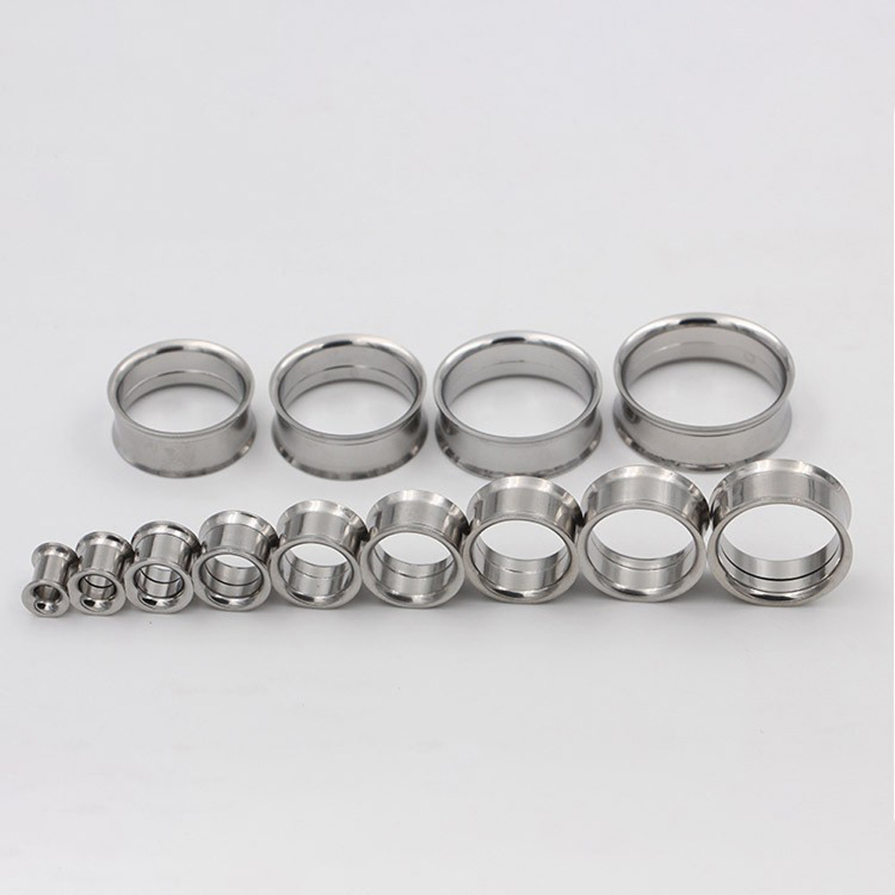 1 คู่/12 คู่ชุดสแตนเลสเกลียวภา - Body Jewelry Gauge Sizes บทวิจารณ์และราคา