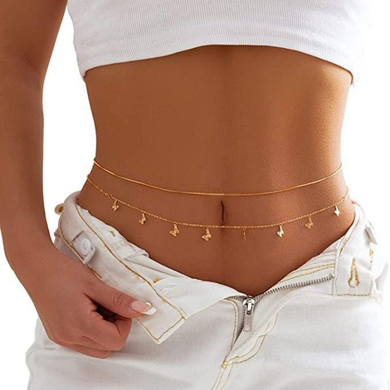 สร้อยลูกปัดสองชั้นแบบแฟชั่นแบบ - Body Jewels บทวิจารณ์และราคา