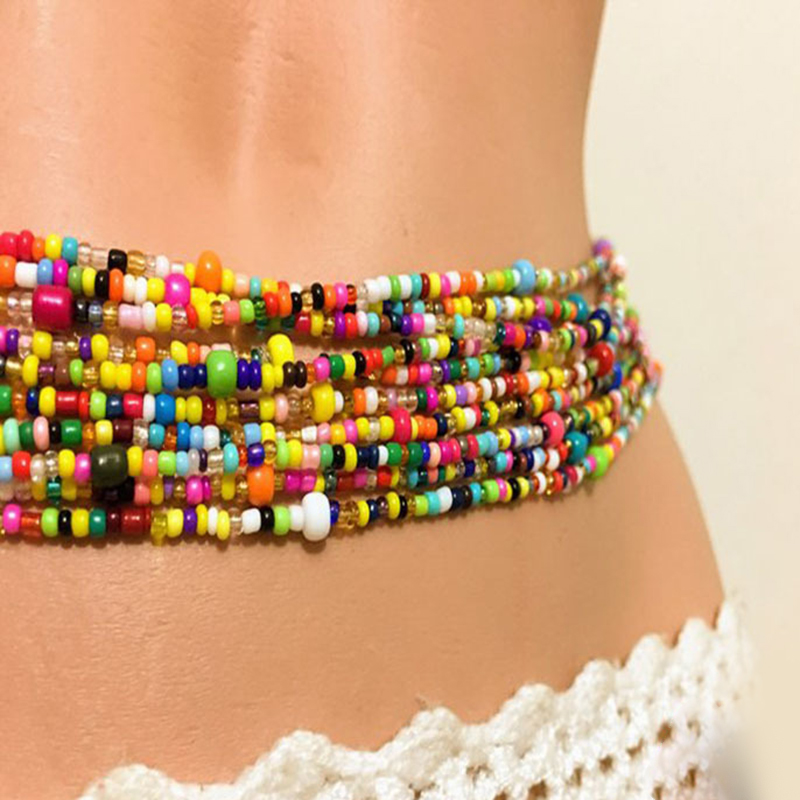 โซ่ประดับลูกปัดห้อยสะดือสำหรับ - Body Jewelry Chain บทวิจารณ์และราคา